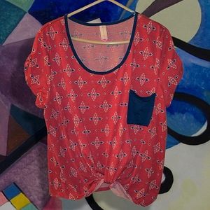 ❤️ No Boundaries Red Top XXL NWT